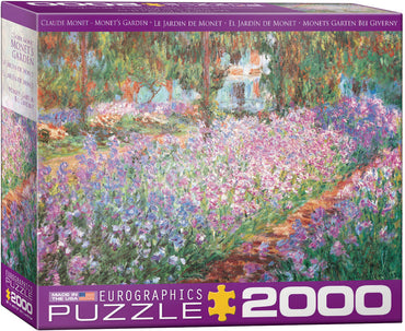 Puzzle Eurographics: 2000 piece Claude Monet - Monet's Garden
