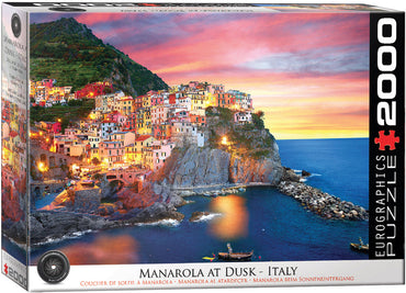 Puzzle Eurographics: 2000 piece Manarola at Dusk, Italy