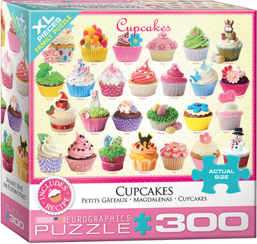 Puzzle Eurographics:  300 large piece Cupcakes
