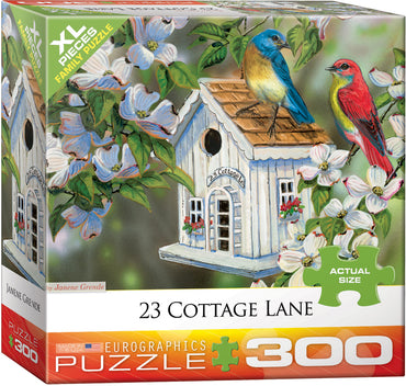 Puzzle Eurographics:  300 large piece 23 Cottage Lane by Janene Grende