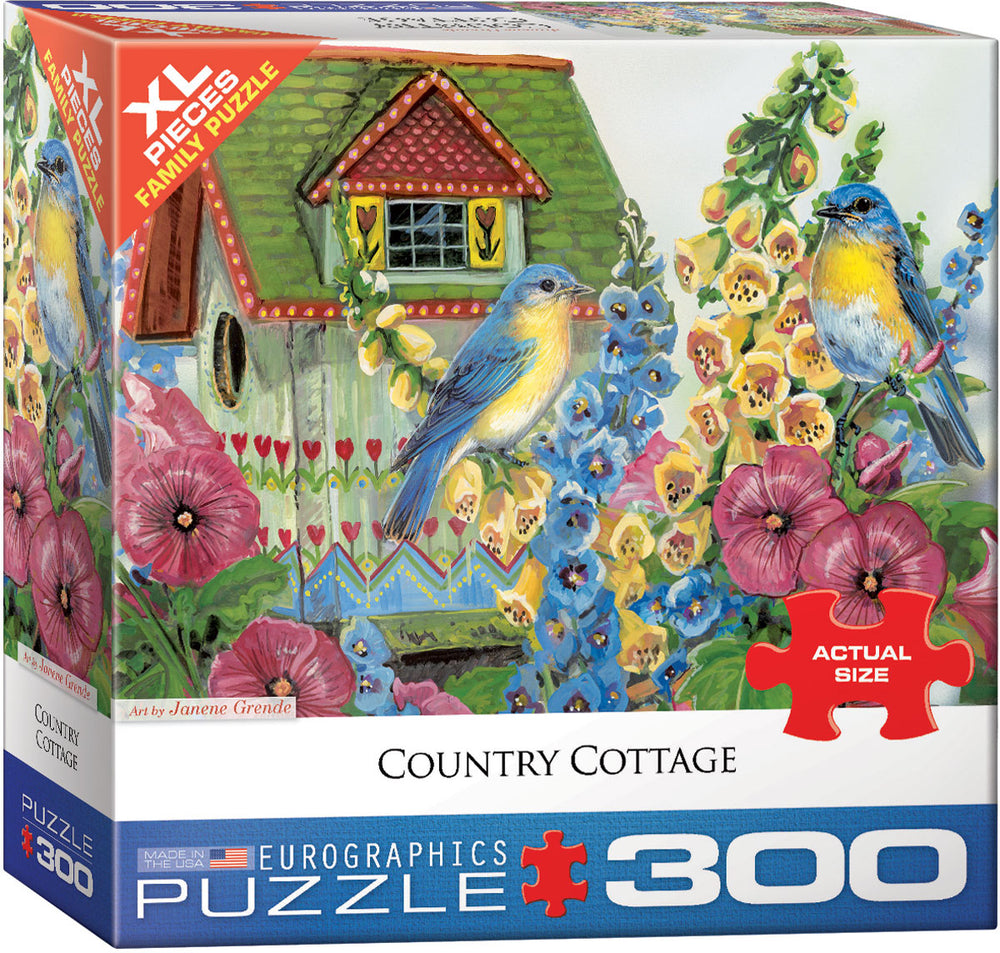 Puzzle Eurographics:  300 large piece Country Cottage by Janene Grende