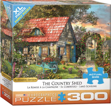 Puzzle Eurographics:  300 large piece The Country Shed by Dominic Davison