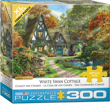 Puzzle Eurographics:  300 large piece White Swan Cottage by Dominic Davison