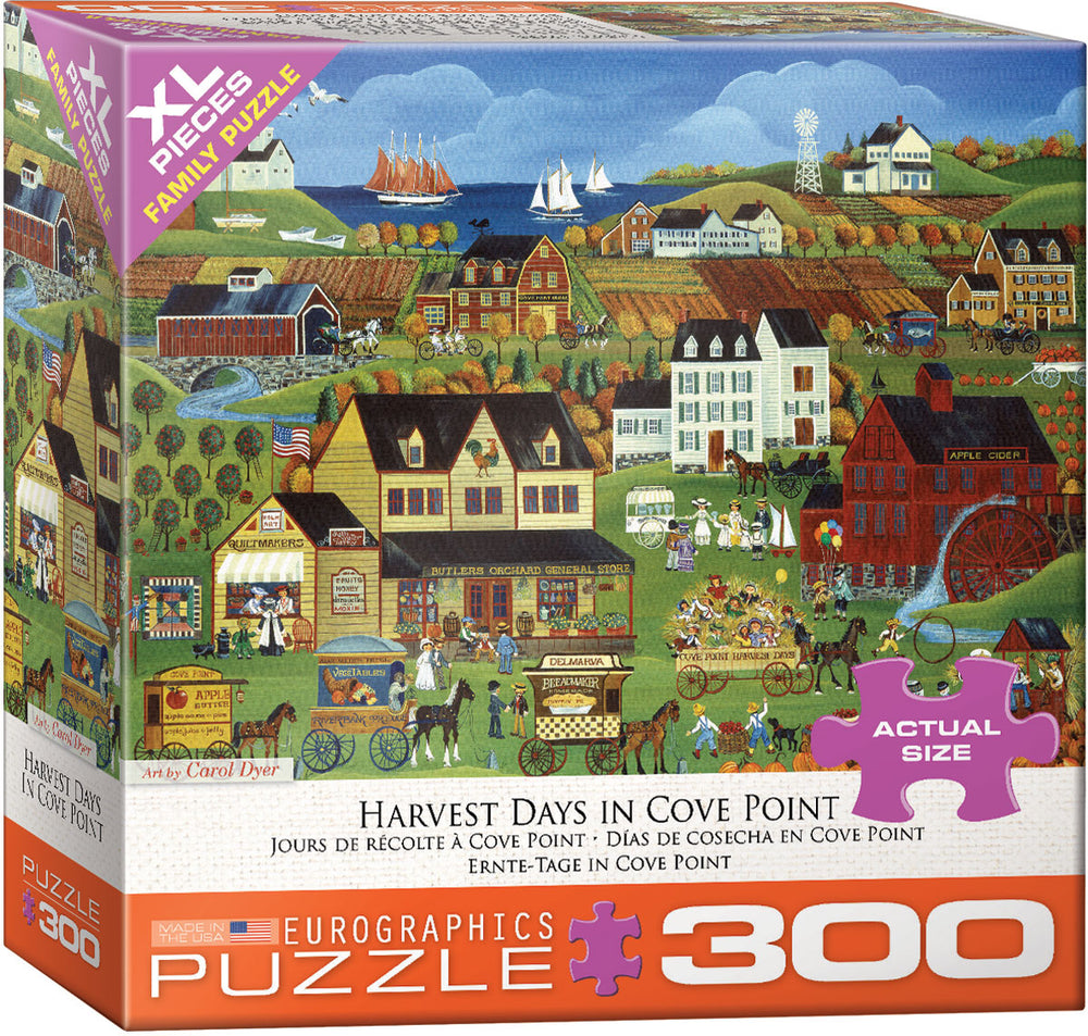 Puzzle Eurographics:  300 large piece Harvest Days in Cove Point