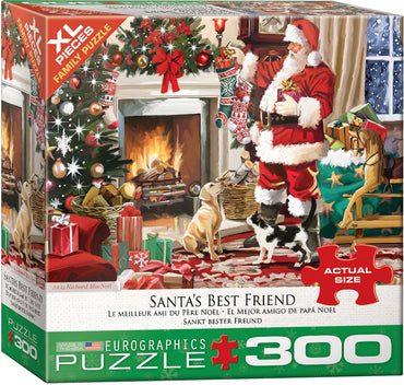 Puzzle Eurographics:  300 large piece Santa's Best Friend by Richard MacNeil