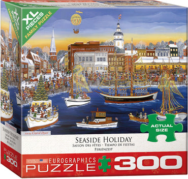 Puzzle Eurographics:  300 large piece Seaside Holiday by Carol Dyer