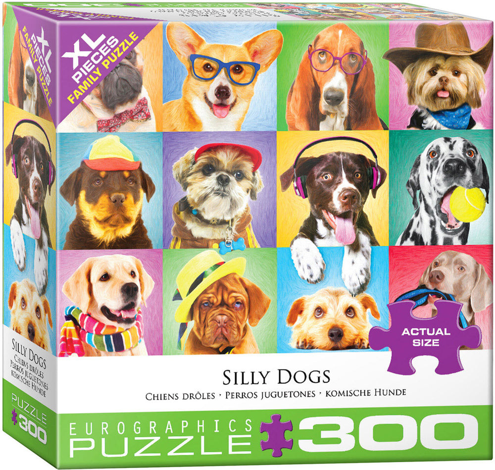 Puzzle Eurographics:  300 large piece Silly Dogs