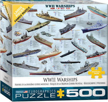 Puzzle Eurographics:  500 large piece World War II I Warships