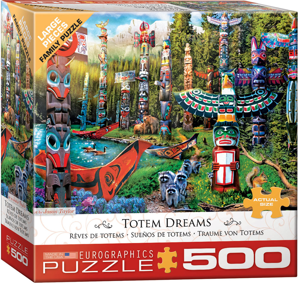 Puzzle Eurographics:  500 large piece Totem Dreams by Jason Taylor