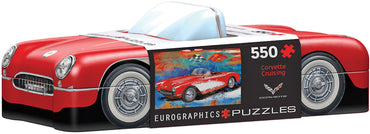 Puzzle Eurographics:  550 piece Corvette Cruising Tin (1965 Corvette)