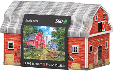 Puzzle Eurographics:  550 piece Family Farm Tin