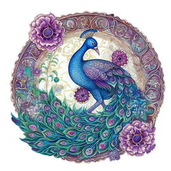 Puzzle Craft-Hub: Enchanted Feather Peacock