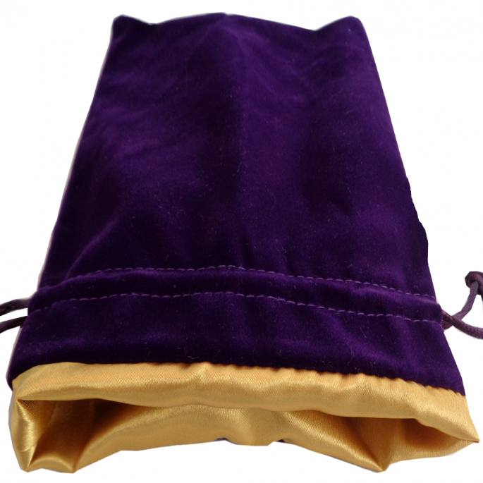 Dice Bag Metallic Dice Co: 6inx8in - Velvet/Satin