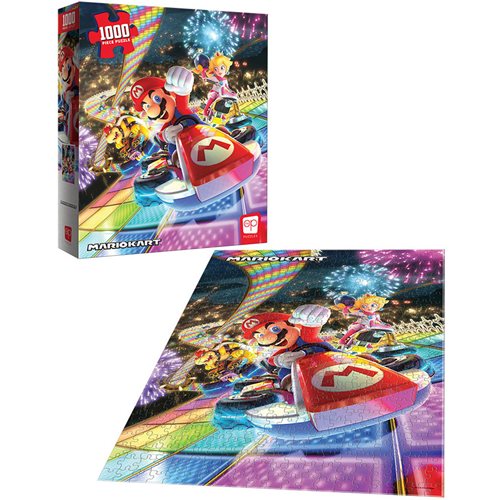 Puzzle USAopoly: 1000 piece Mario Kart Rainbow Road