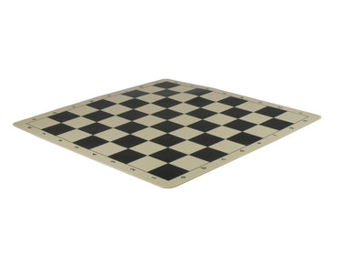 Chess Board Worldwise: Roll-Up Silicone 19.75" Black/Ivory