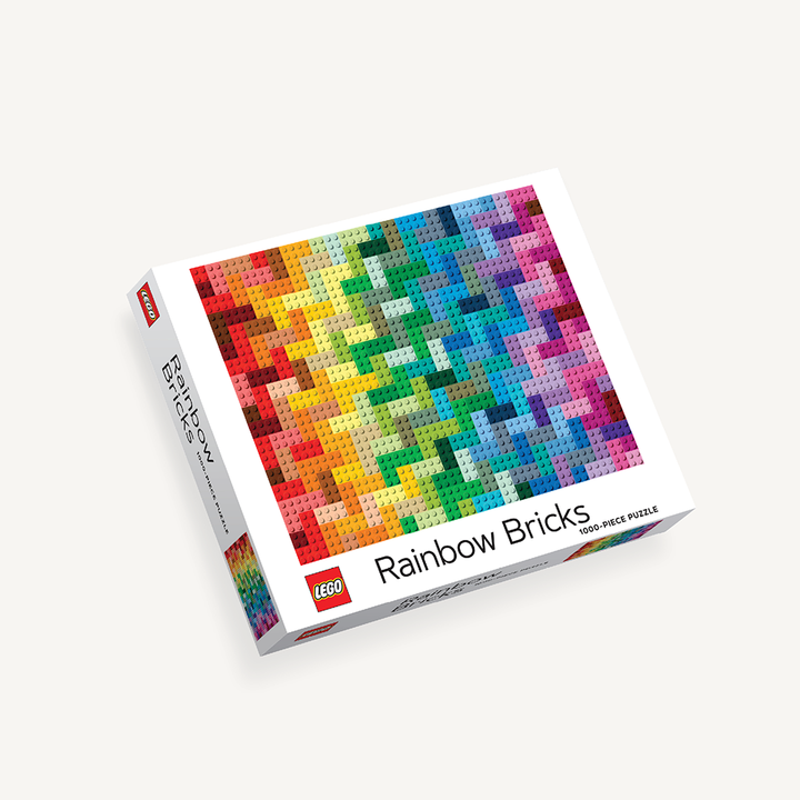 Puzzle Chronicle: 1000 piece LEGO Rainbow Bricks