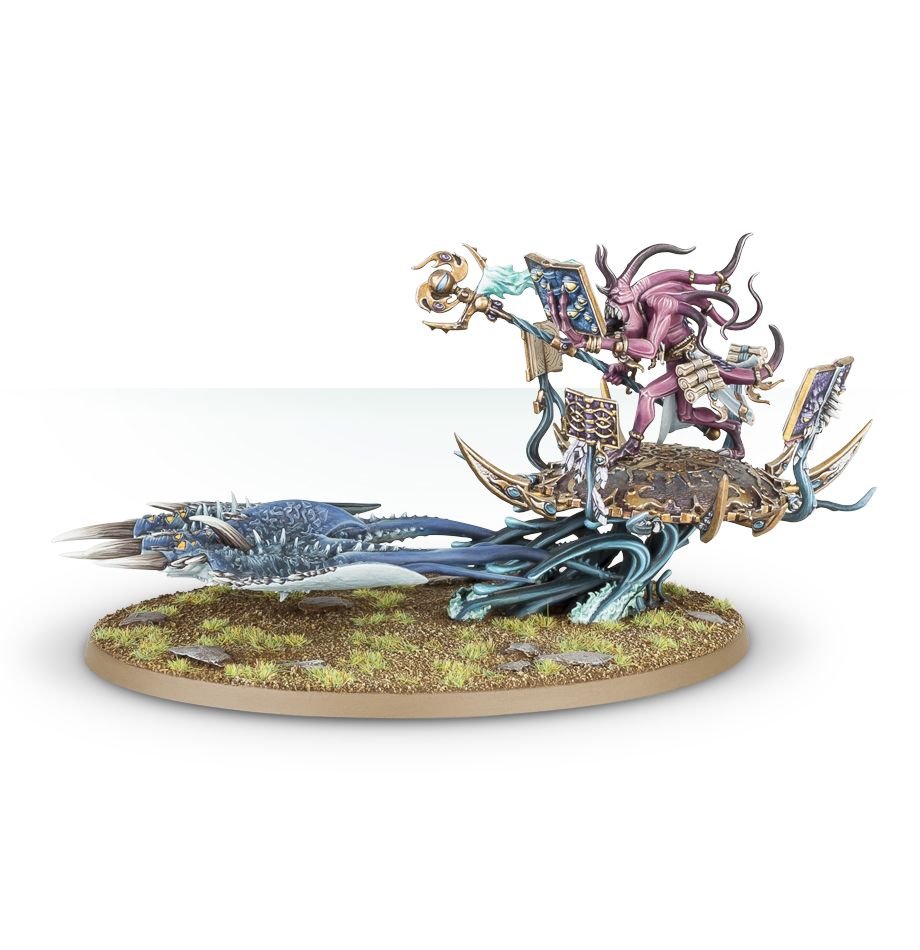 Warhammer Age of Sigmar Daemons Of Tzeentch: Herald Of Tzeentch On Burning Chariot