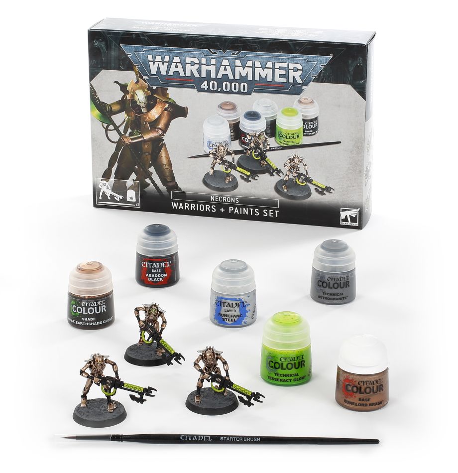 Warhammer 40K Necrons: Warriors + Paint Set