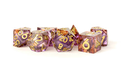 Dice Metallic Dice Co: Poly 7 Set Elixir - Sharp Edge Liquid Core