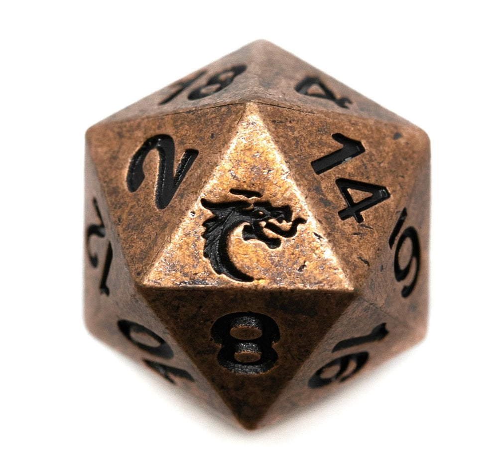 Dice Old School Dice: D20 Metal Dwarven