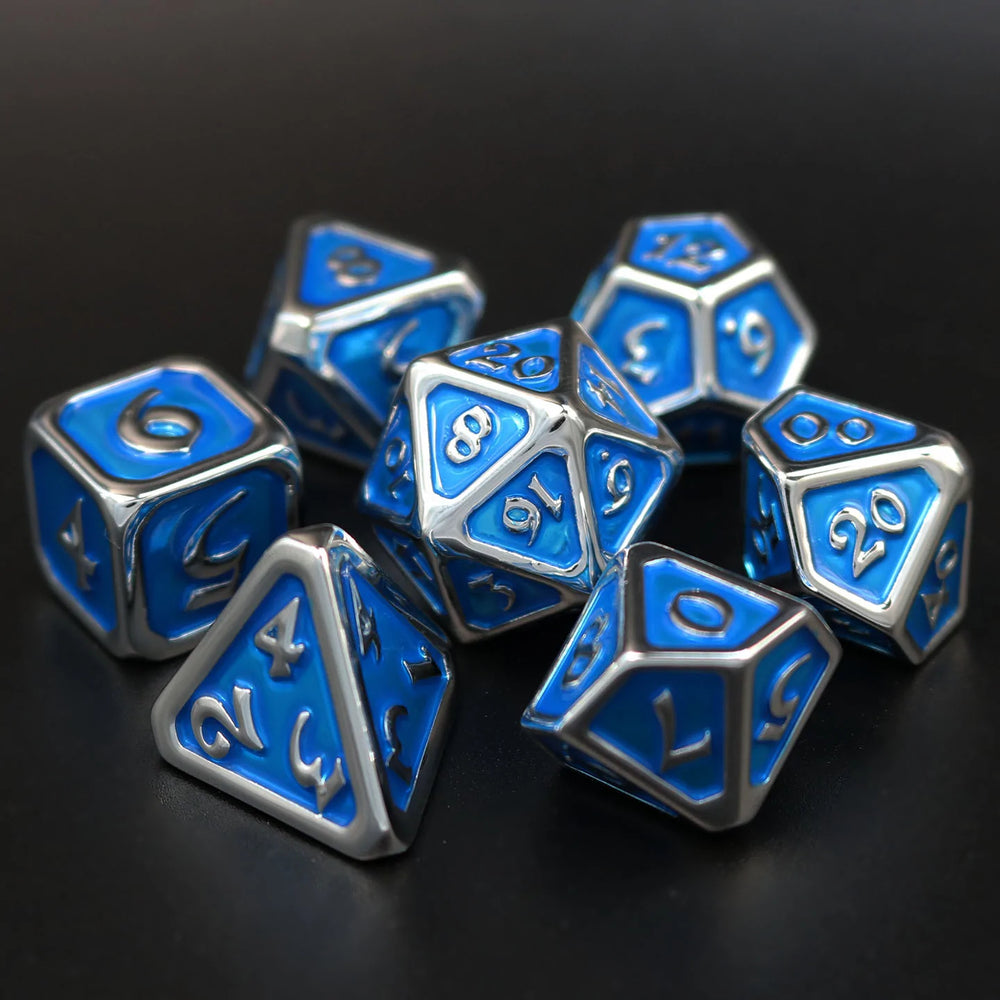Dice DieHard Dice: Poly 7 set Polychrome Diaglyph Auric