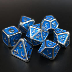 Dice DieHard Dice: Poly 7 set Polychrome Diaglyph Auric