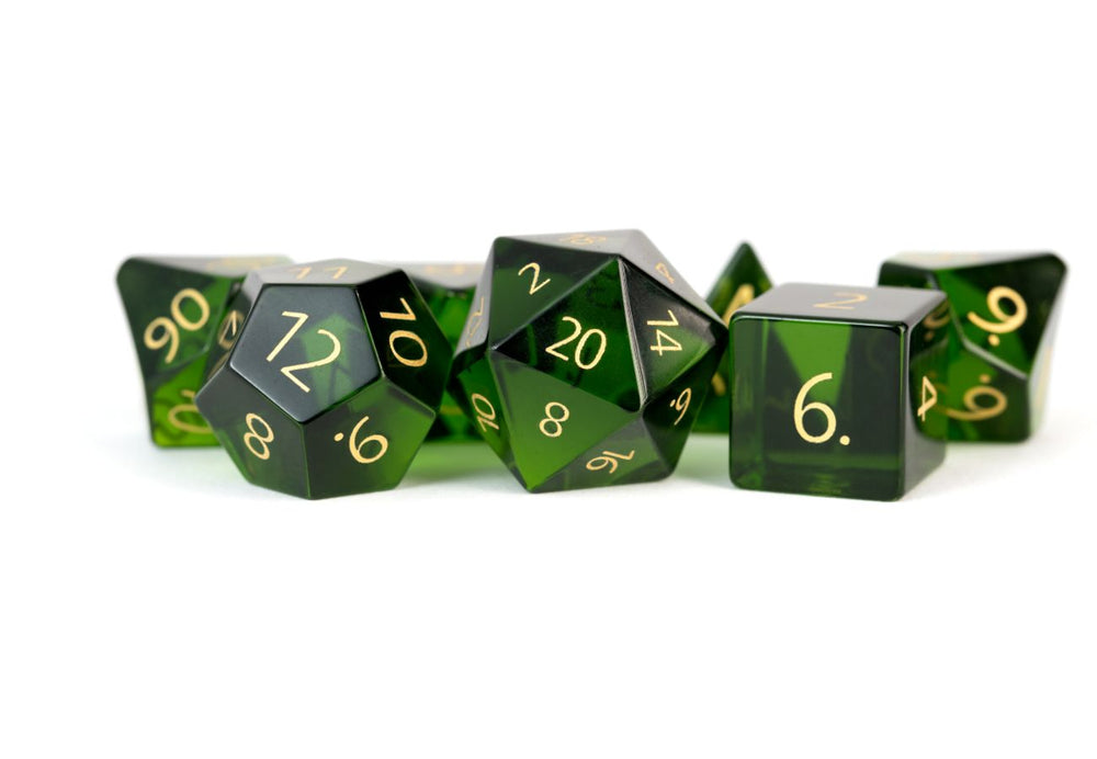 Dice Metallic Dice Co: Poly 7 Set Stone