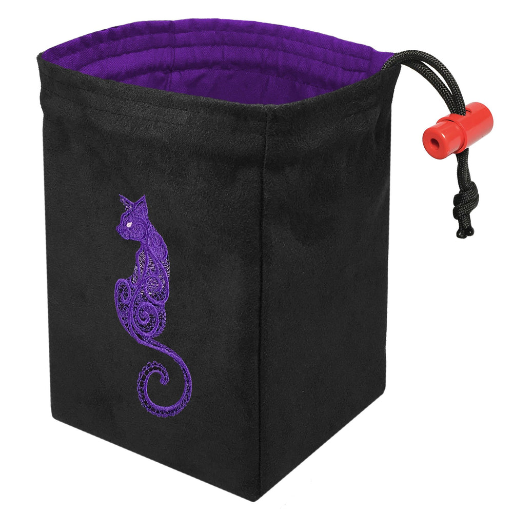 Dice Bag Red King: Embroidered Baroque