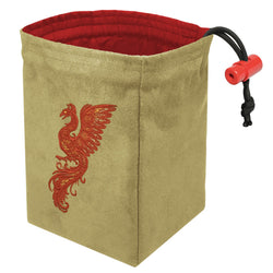 Dice Bag Red King: Embroidered Baroque