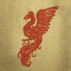 Dice Bag Red King: Embroidered Baroque
