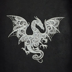 Dice Bag Red King: Embroidered Baroque