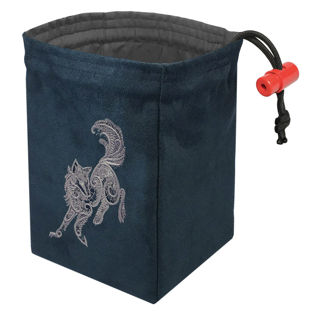 Dice Bag Red King: Embroidered Baroque