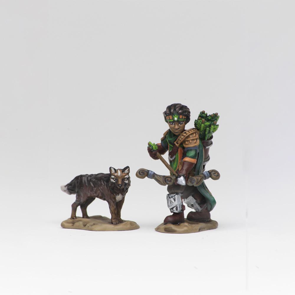 Mini Wardlings: Boy Ranger & Wolf