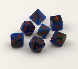 Dice Crystal Caste: Poly 7 Set Dwarven Stones 14mm