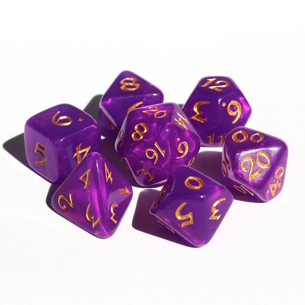 Dice DieHard Dice: Poly 7 set Elessia Moonstone