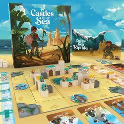 Castles by the Sea Deluxe Bundle - Includes Riptide Expansion and Wooden Pieces.