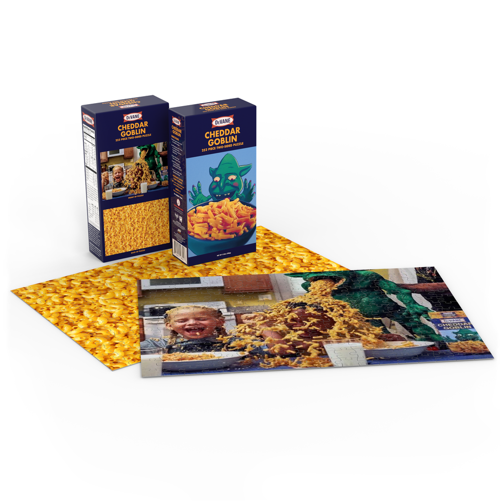 Puzzle Mondo 252 Piece Cheddar Goblin - Double Sided