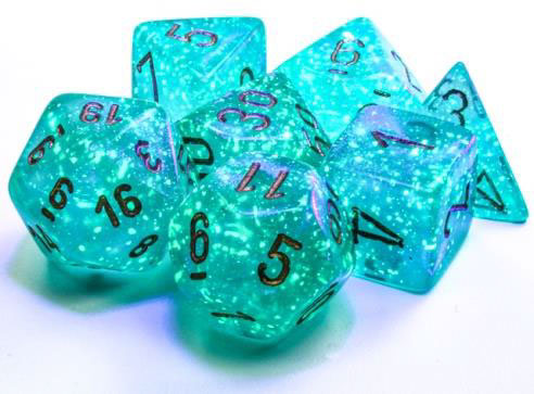 Dice Chessex: 16mm D6 Borealis Luminary Set of 12