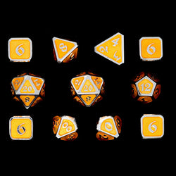 Dice DieHard Dice: Poly 11 Set Metal Mythica Platinum