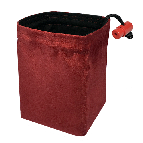 Dice Bag Red King: Suede