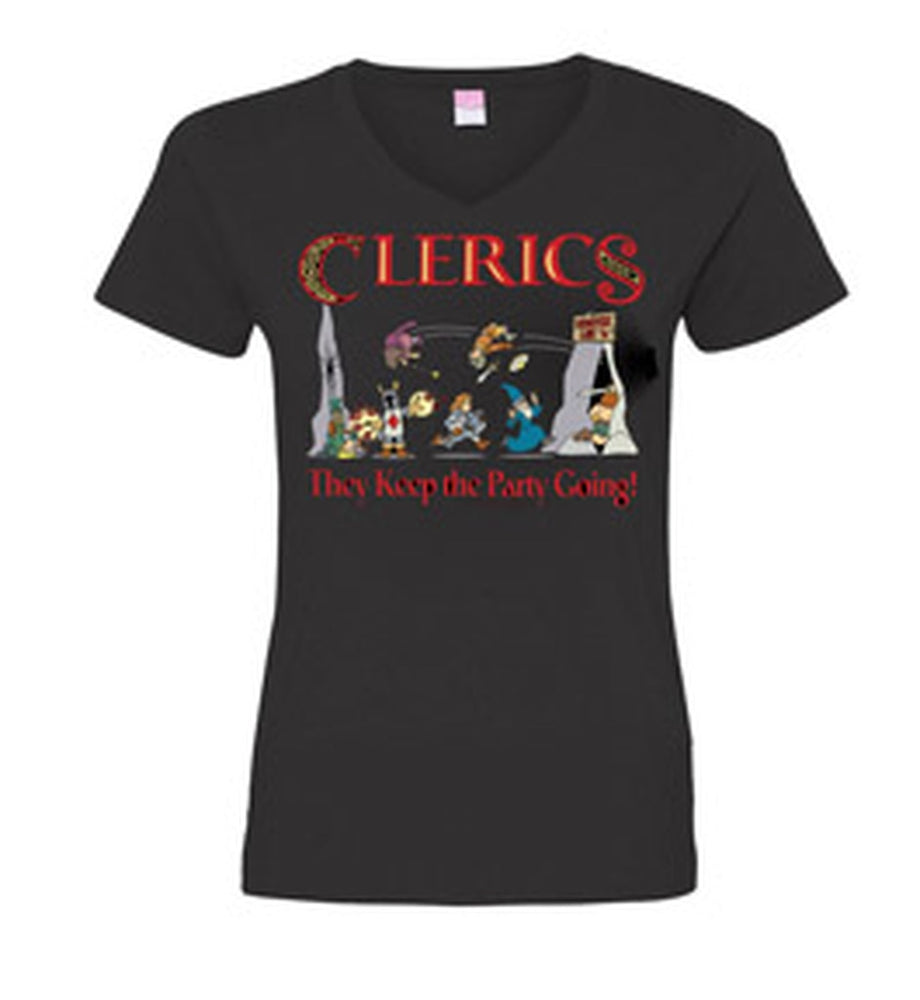 T-Shirt Offworld: Clerics Party V-Neck Ladies Cut