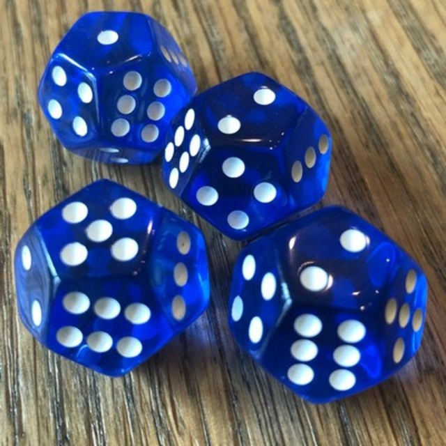 Dice DoubleSix Translucent