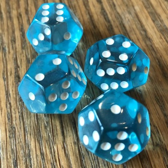 Dice DoubleSix Translucent