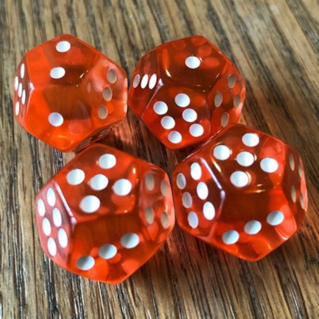 Dice DoubleSix Translucent