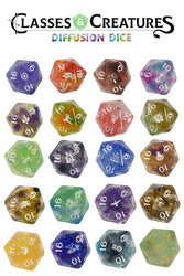 d20 Single 29mm Diffusion Classes and Creatures