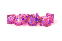 Dice Metallic Dice Co: Poly 7 Set Elixir - Sharp Edge Liquid Core