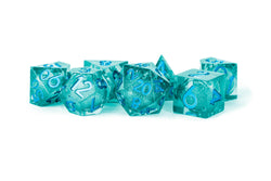 Dice Metallic Dice Co: Poly 7 Set Elixir - Sharp Edge Liquid Core