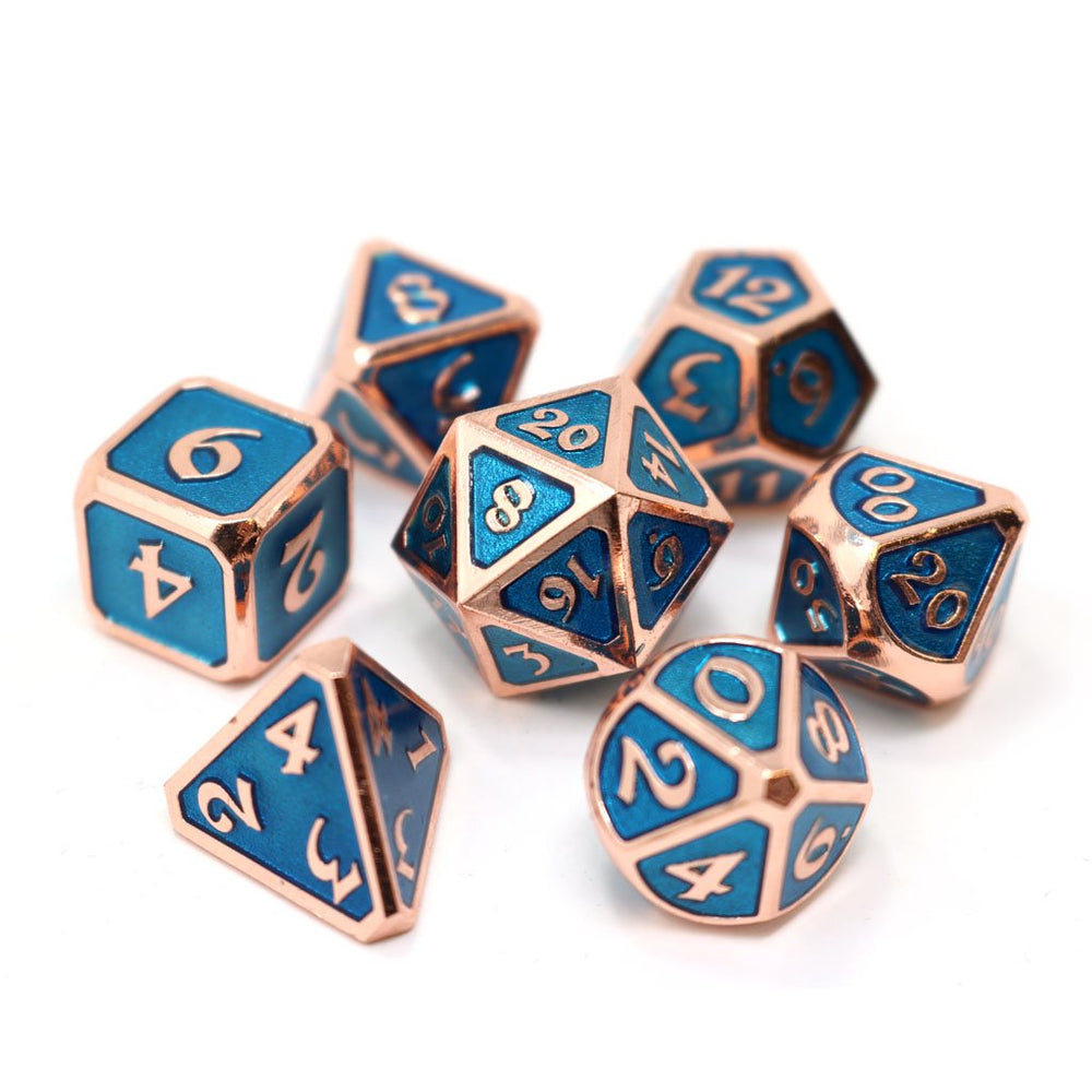 Dice DieHard Dice: Poly 7 Set Metal Mythica Copper