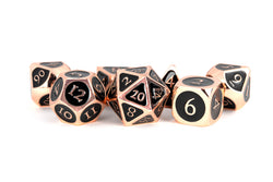 Dice Metallic Dice Co: Poly 7 Set Metal Enamel