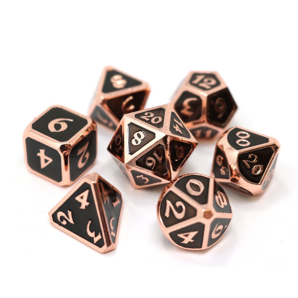 Dice DieHard Dice: Poly 7 Set Metal Mythica Copper